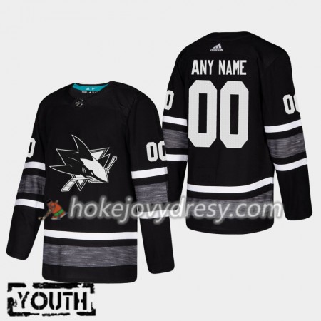 Dětské Hokejový Dres San Jose Sharks Personalizované Černá 2019 NHL All-Star Adidas Authentic